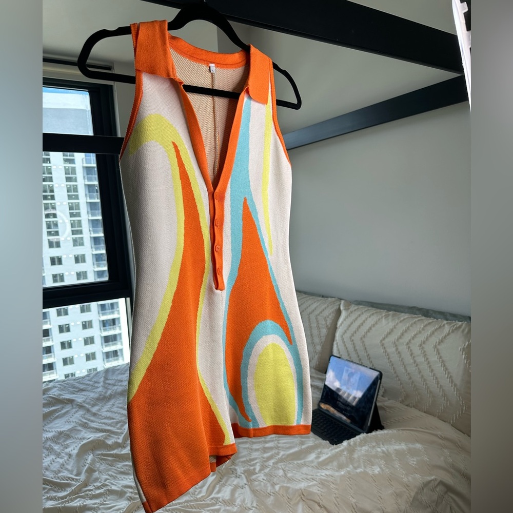 Orange Romper